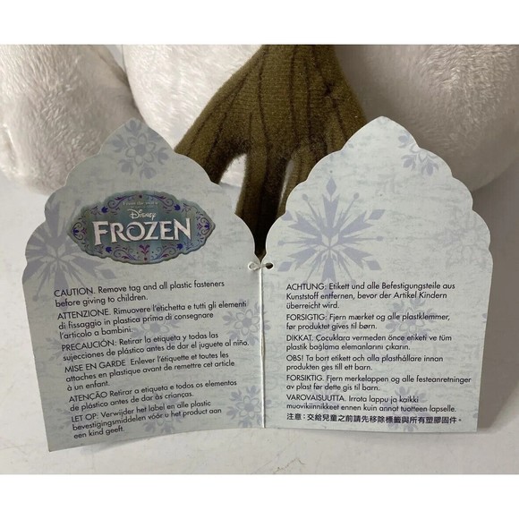 Frozen Olaf Plush Disney Store Genuine Authentic Stuffed Animal 16 in Snowman - Picture 12 of 14
